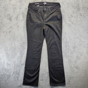 NYDJ Jeans Womens Size 8 Black Denim Barbara‎ Bootcut LiftxTuck Technology